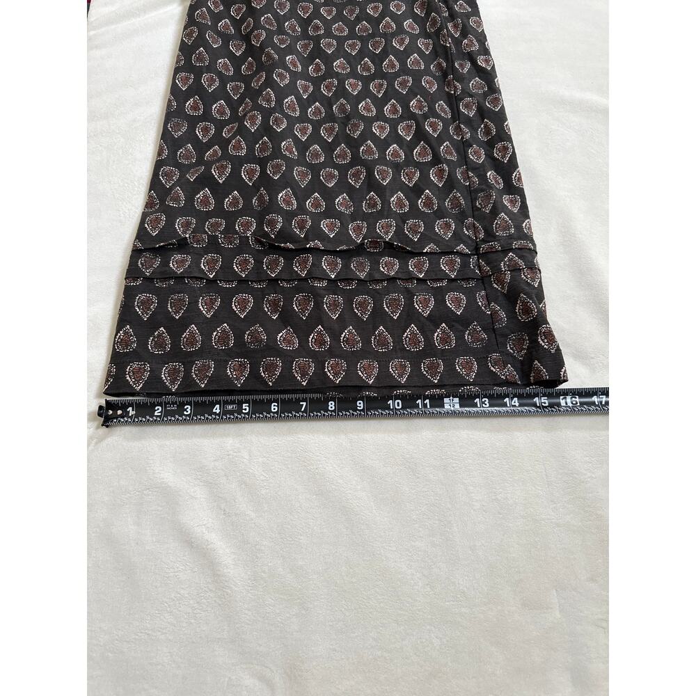 Anthropologie Somerset Wide Leg Jumpsuit Women’s Large Boho Black Paisley - Picture 14 of 14